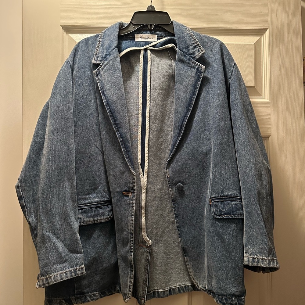 Blue Denim Jean Jacket Blazer